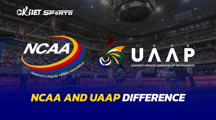 a logo of ncaa vs uaap difference