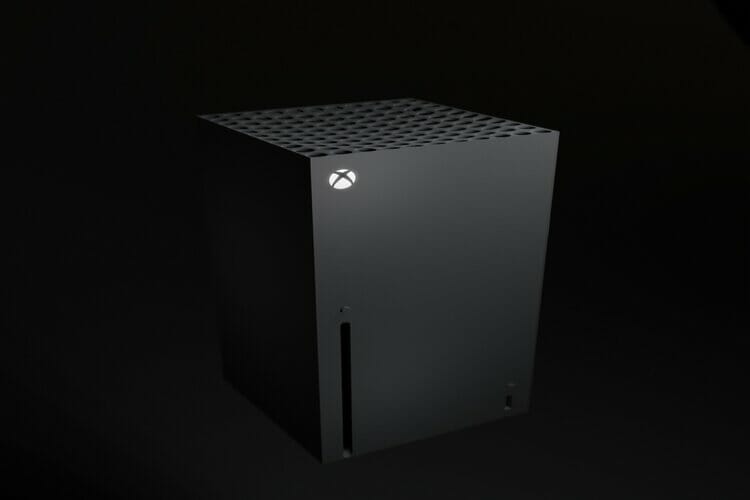 XBox Series X Console standing upright