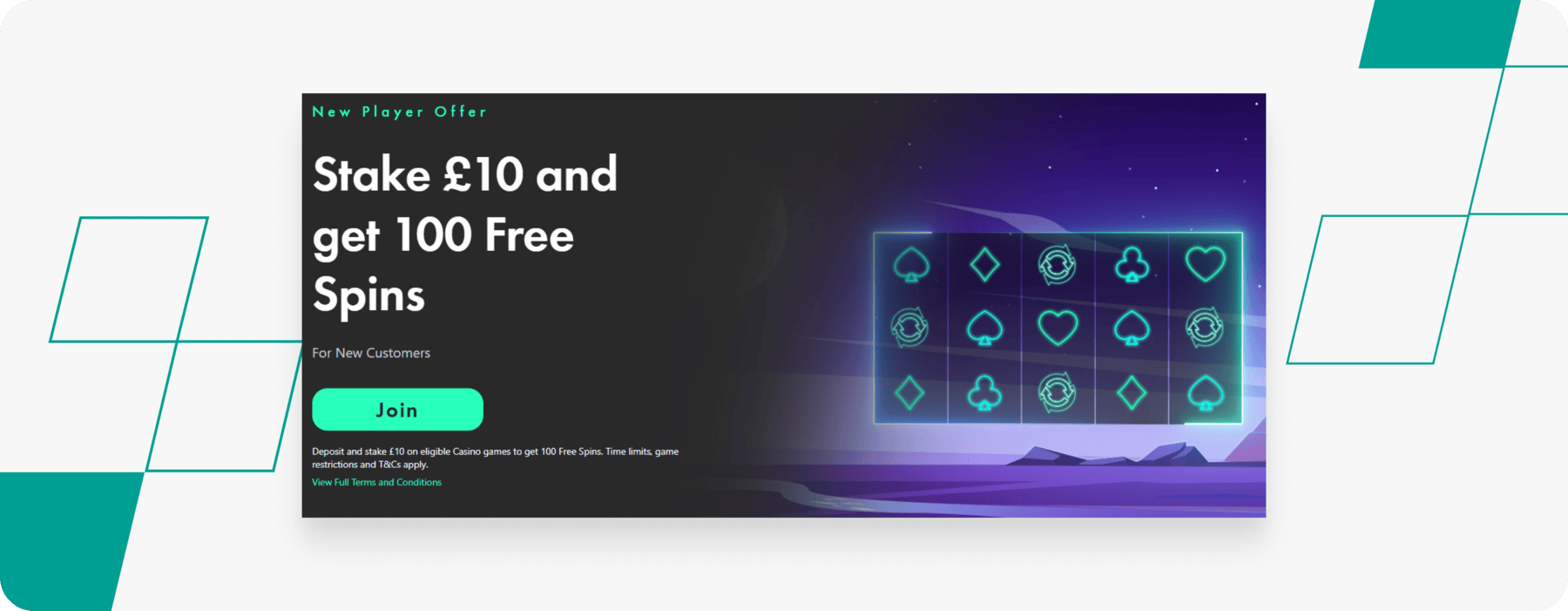 screenshot of bet365 casino welcome offer