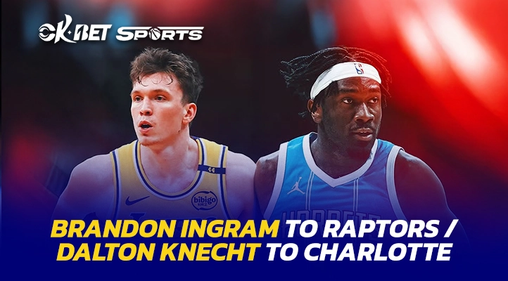 knecht and ingram trade a 2 photo ok 2 basketball player