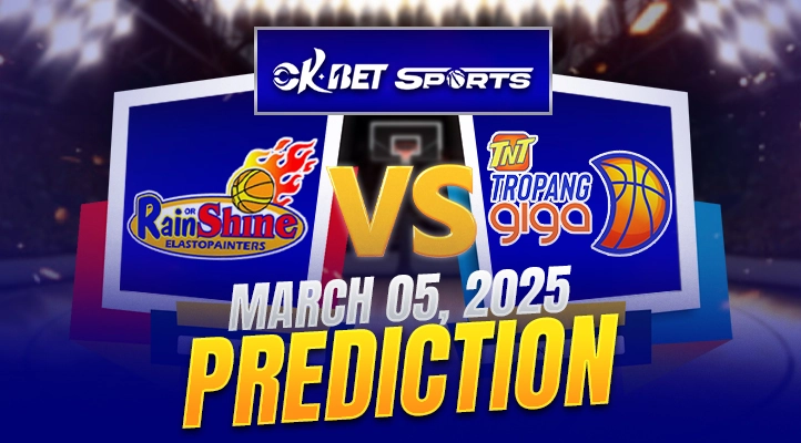 a logo of 2 pba team between rain or shine vs tnt