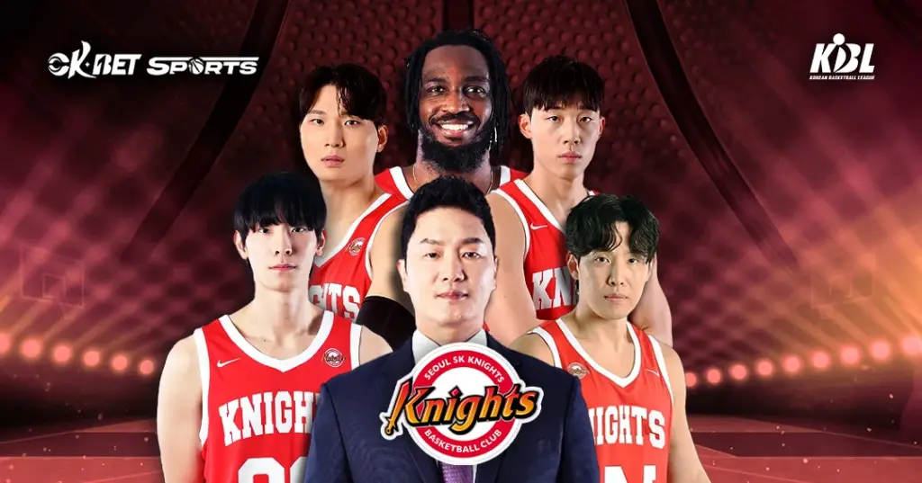 Seoul SK Knights Team Members with Head Coach
