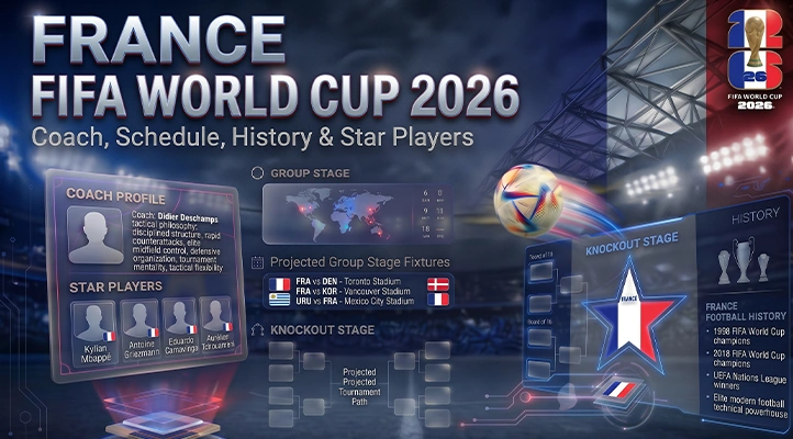 France FIFA World Cup 2026: Coach, Schedule, History & Star Players